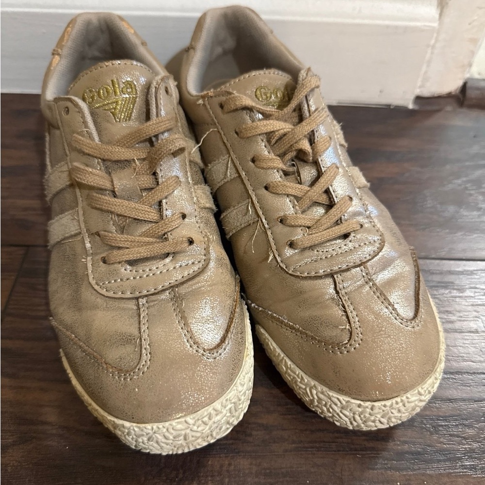 Gola Tan y2k vintage Sneakers Suede Low-Top Casual